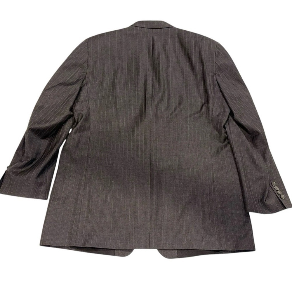Ralph Lauren LRL 2-Pc Suit Pure Wool Made in Canada Grey Striped 44L / 38x30 - Picture 4 of 16